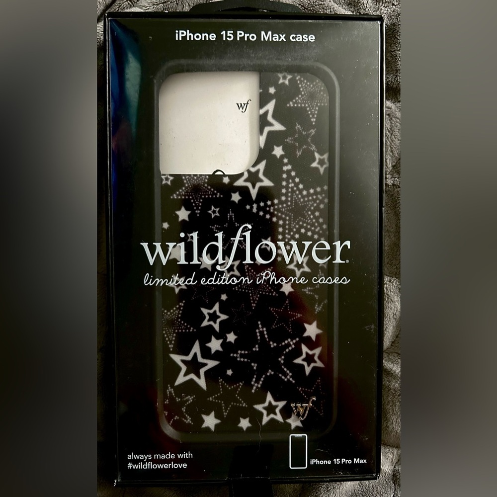 Wildflowers Starry Night iPhone 15 Pro Max Case